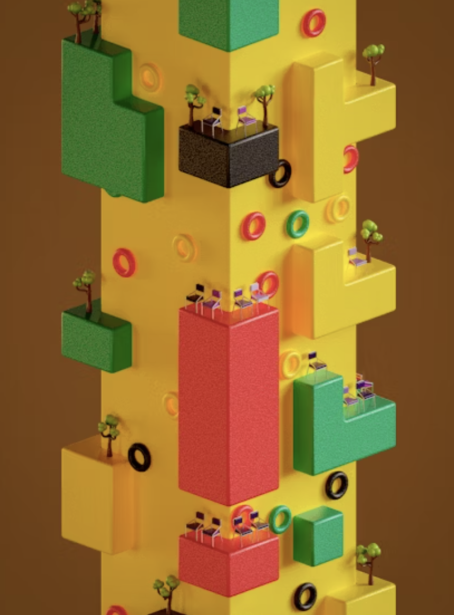 Mini Dice Tower Game Set